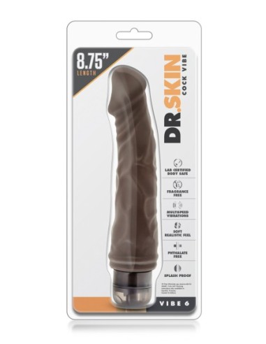 DR. VIBRADOR PIEL 6 CHOCOLATE