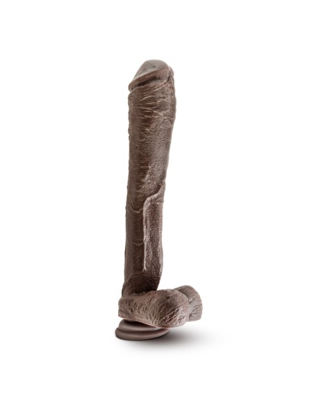 DR. PIEL SR. ED DILDO 13 PULGADAS CON BOLAS DE CHOCOLATE