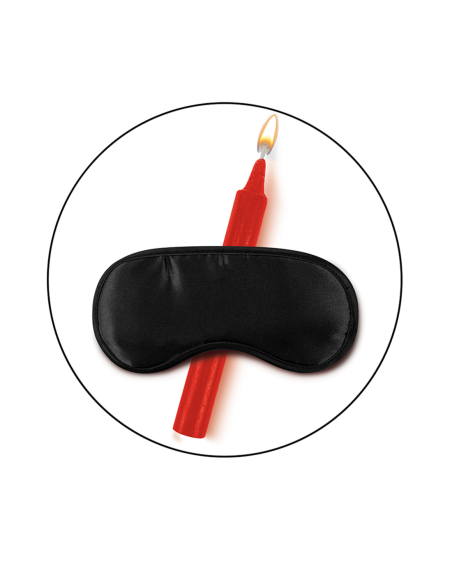 WHIPSMART JUEGO DE CUERDAS BONDAGE JAPONESAS DE 4 PIEZAS CON VELAS Y MÁSCARA