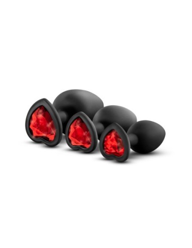 KIT DE ENTRENAMIENTO LUXE BLING PLUGS GEMAS ROJAS