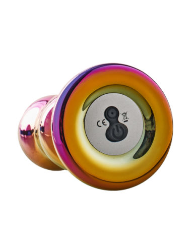 ENCHUFE CURVO VIBRADOR REMOTO GLAMOUR GLASS