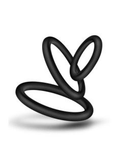 JUEGO DE ANILLOS PARA EL PENE PERFORMANCE VS4 NEGRO 2