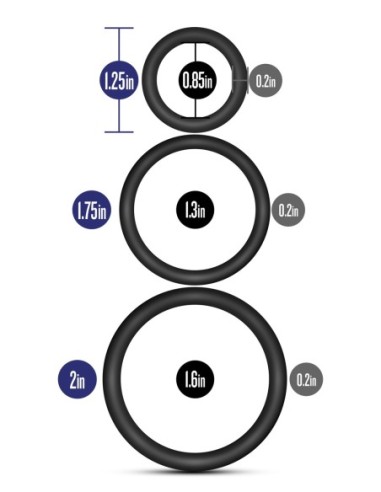JUEGO DE ANILLOS PARA EL PENE PERFORMANCE VS4...