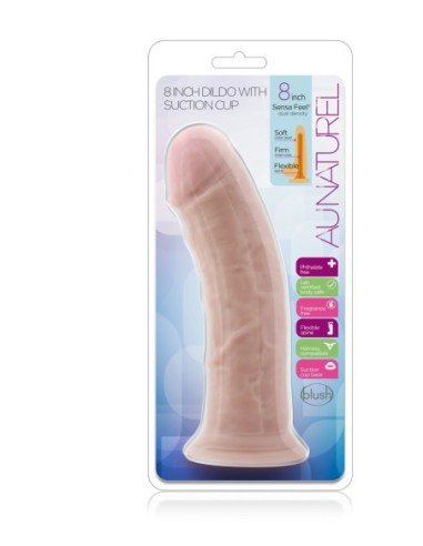 AU NATURAL DILDO VAINILLA DE 8 PULGADAS