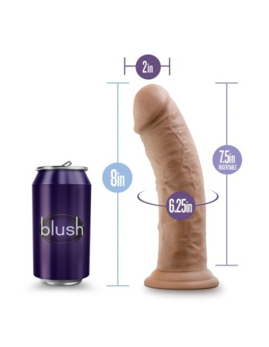 AU NATURAL DILDO MOCA DE 8 PULGADAS