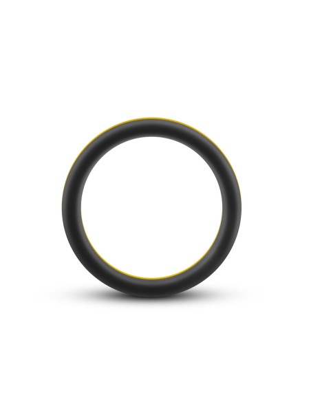 ANILLO PARA EL PENE GO PRO DE SILICONA PERFORMANCE NEGRO/AMARILLO