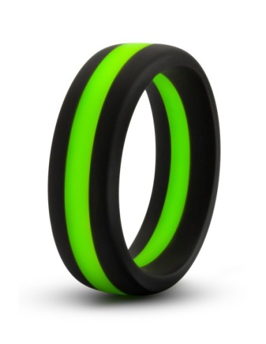 ANILLO PARA EL PENE GO PRO DE SILICONA PERFORMANCE NEGRO/VERDE