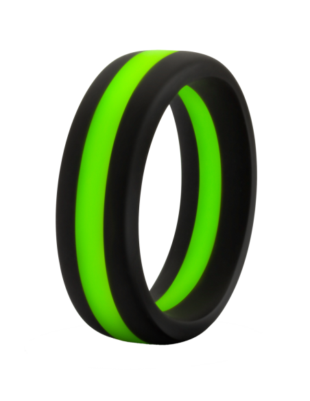 ANILLO PARA EL PENE GO PRO DE SILICONA PERFORMANCE NEGRO/VERDE