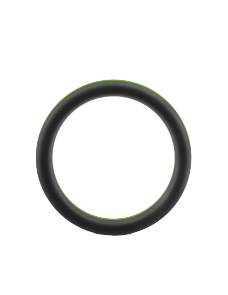ANILLO PARA EL PENE GO PRO DE SILICONA PERFORMANCE NEGRO/VERDE