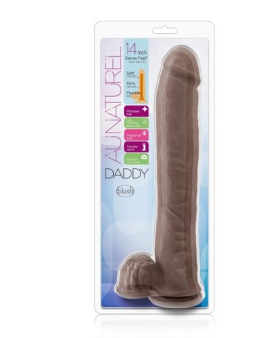 CONSOLADOR AU NATURAL DADDY 14 PULGADAS SENSA FEEL