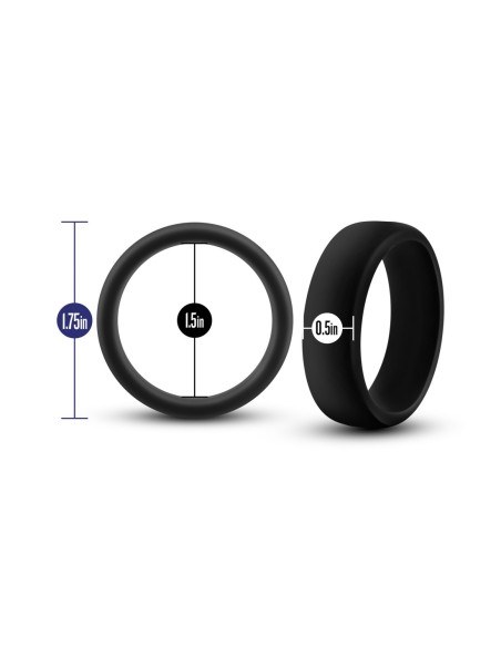 ANILLO PARA EL PENE GO PRO DE SILICONA PERFORMANCE NEGRO