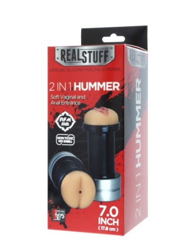 REALSTUFF 2 EN 1 HUMMER - ANO Y VAGINA