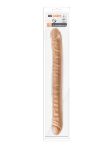 DR SKIN 18INCH DOBLE DILDO MOCA