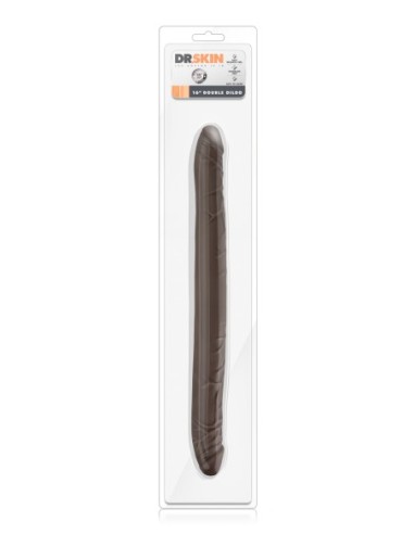 DR. SKIN 16INCH DOBLE DILDO CHOCOLATE