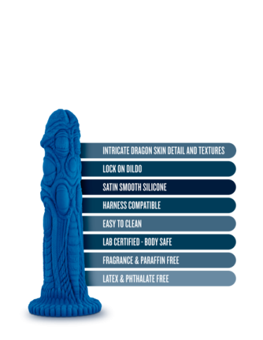 THE REALM DRAKEN LOCK EN DILDO AZUL