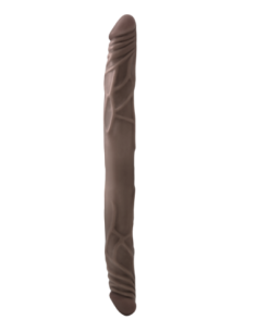 DR SKIN 14INCH DOBLE DILDO CHOCOLATE 2