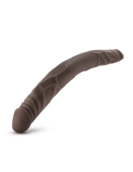 DR SKIN 14INCH DOBLE DILDO CHOCOLATE