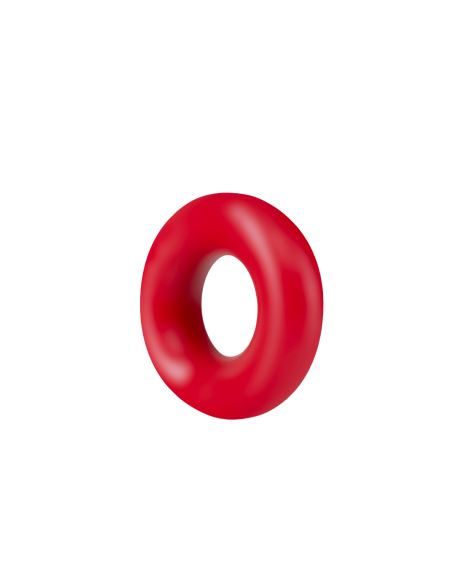 ANILLOS STAY HARD DONUT ROJO