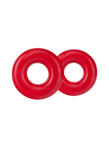 ANILLOS STAY HARD DONUT OVERSIZE ROJO