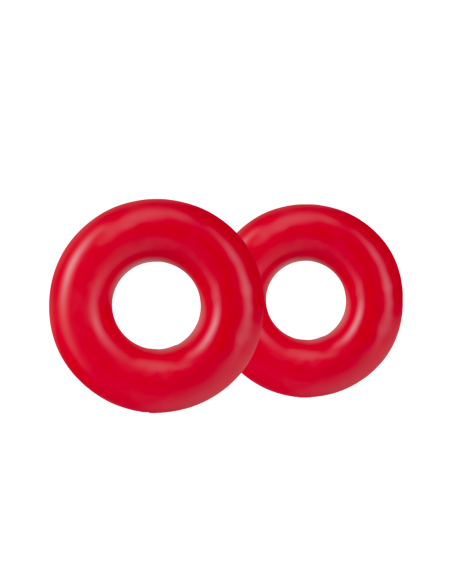 ANILLOS STAY HARD DONUT OVERSIZE ROJO