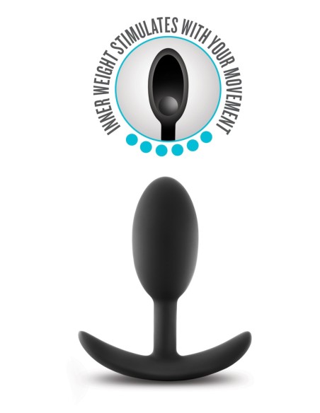 ANAL ADVENTURES PLATINUM VIBRA SLIM PLUG - MEDIANO