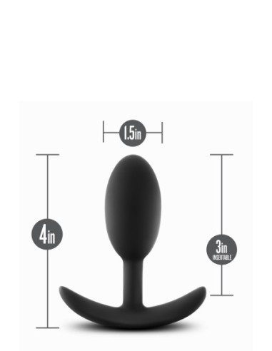 ANAL ADVENTURES PLATINUM VIBRA SLIM PLUG - MEDIANO