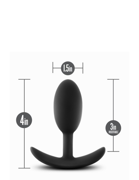 ANAL ADVENTURES PLATINUM VIBRA SLIM PLUG - MEDIANO