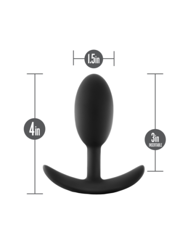 ANAL ADVENTURES PLATINUM VIBRA SLIM PLUG - MEDIANO