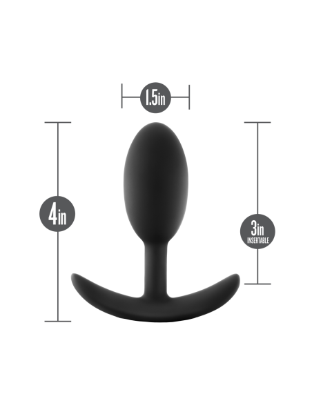 ANAL ADVENTURES PLATINUM VIBRA SLIM PLUG - MEDIANO