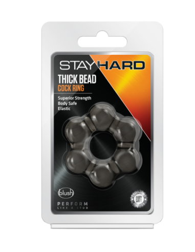 ANILLO PARA EL PENE CON CUENTAS GRUESAS STAY...