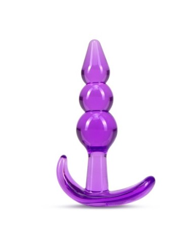 B YOURS PLUG ANAL TRIPLE BEAD MORADO