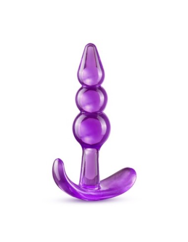 B YOURS PLUG ANAL TRIPLE BEAD MORADO