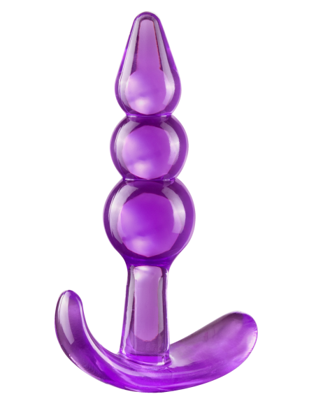 B YOURS PLUG ANAL TRIPLE BEAD MORADO