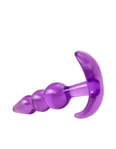B YOURS PLUG ANAL TRIPLE BEAD MORADO