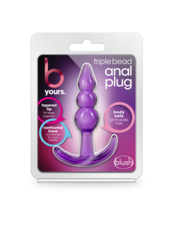B YOURS PLUG ANAL TRIPLE PERLA MORADO
