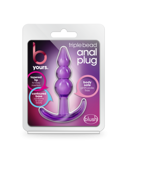 B YOURS PLUG ANAL TRIPLE PERLA MORADO