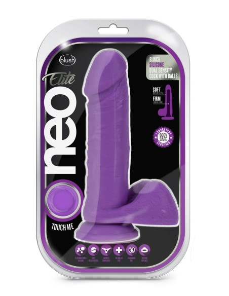 NEO ELITE DE 8 PULGADAS CON BOLAS NEÓN MORADO