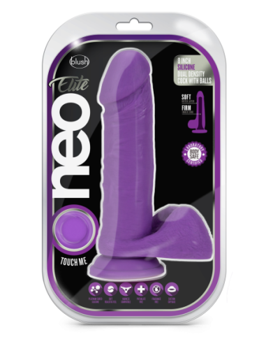 NEO ELITE DE 8 PULGADAS CON BOLAS NEÓN MORADO