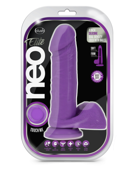 NEO ELITE DE 8 PULGADAS CON BOLAS NEÓN MORADO