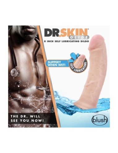DR. DILDO AUTOLUBRICANTE SKIN 8INCH