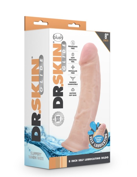 DR. DILDO AUTOLUBRICANTE SKIN 8INCH