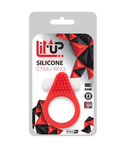ANILLO ESTIMULADOR DE SILICONA ROJO FAVORITOS...