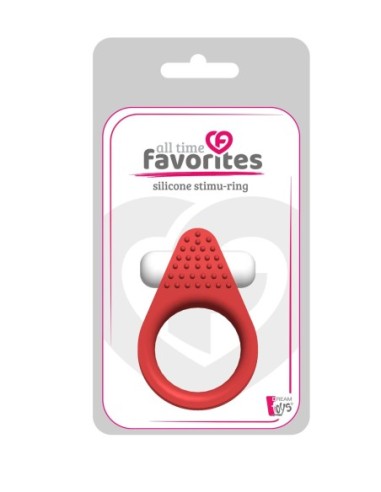 ANILLO ESTIMULADOR DE SILICONA ROJO FAVORITOS...