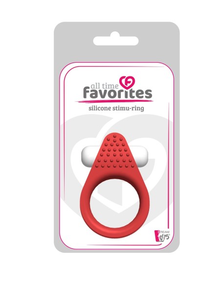 ANILLO ESTIMULADOR DE SILICONA ROJO FAVORITOS DE TODOS LOS TIEMPOS