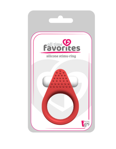 ANILLO ESTIMULADOR DE SILICONA ROJO FAVORITOS...