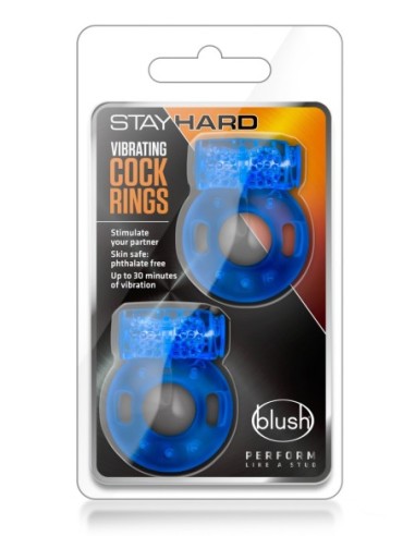 STAY HARD ANILLOS VIBRADORES PARA EL PENE 2PACK