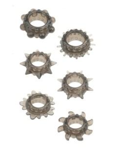 MENZSTUFF JUEGO DE ANILLOS ESTIRABLES DE 6 PIEZAS