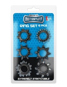 MENZSTUFF JUEGO DE ANILLOS ESTIRABLES DE 6 PIEZAS 2