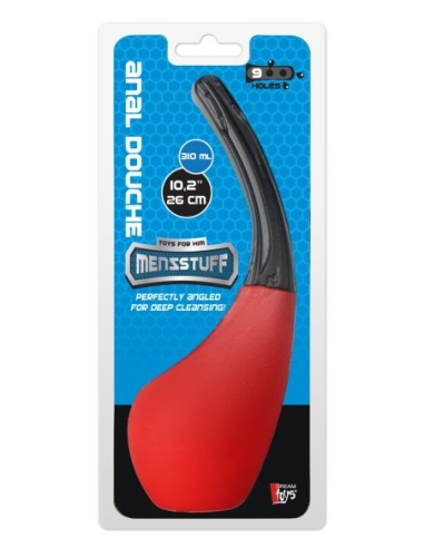 DUCHA ANAL MENZSTUFF 9 AGUJEROS ROJO/NEGRO