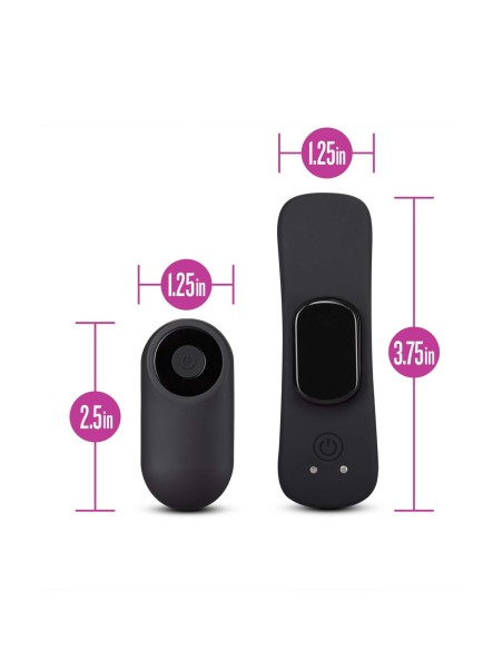 TEMPTASIA BRAGA VIBRADOR CONTROL REMOTO NEGRO